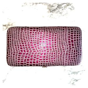 faux snakeskin wallet